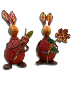 2 Garden Bunny Set - CJG3012