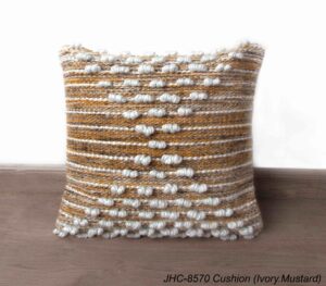 Cushion  JHC-8570  Ivory Mustard  18x18