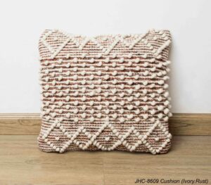 Cushion  JHC-8609  Ivory Rust  18x18
