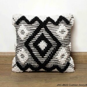 Cushion  JHC-8622  Ivory Black  18x18