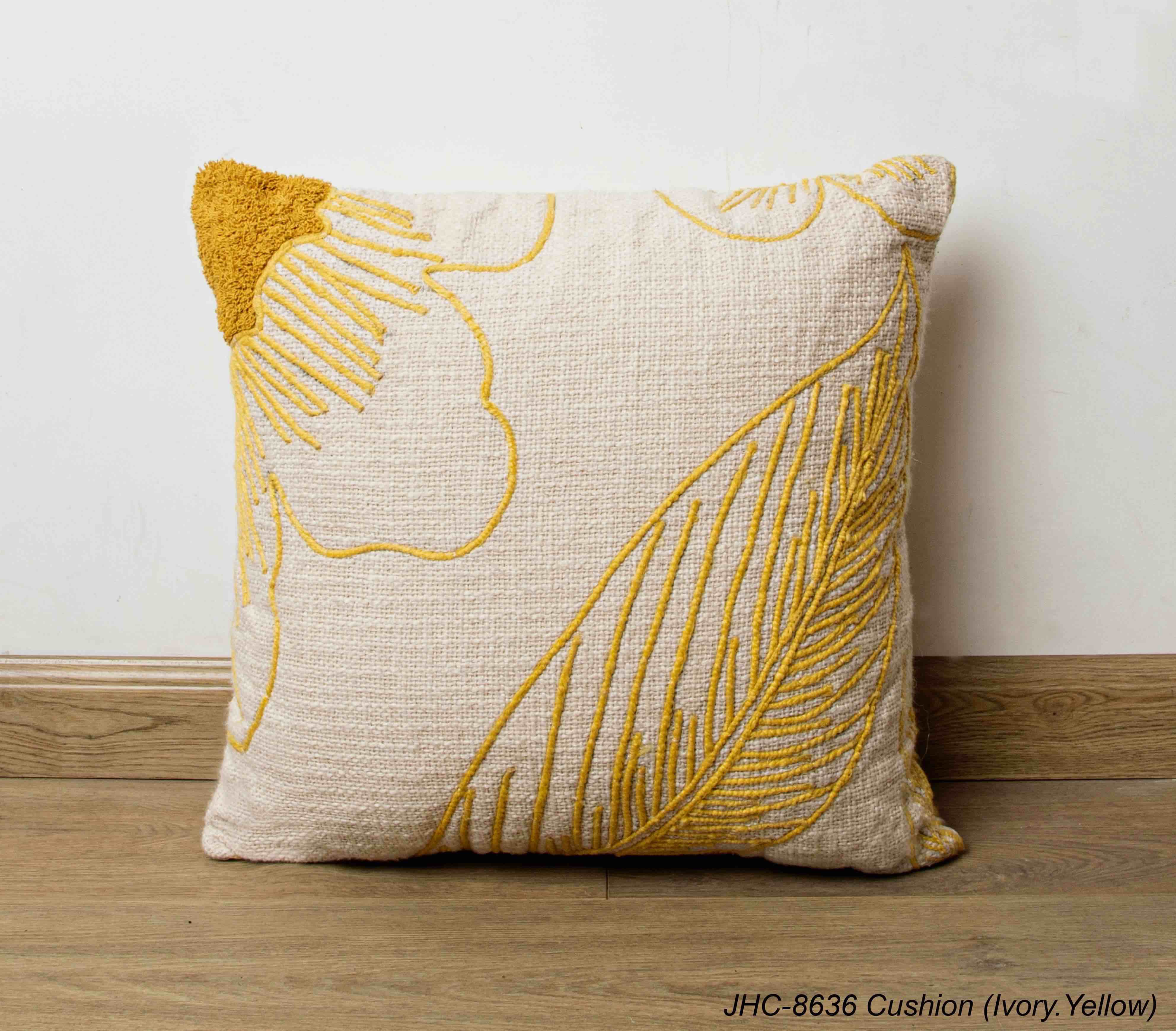 Cushion JHC-8636 Ivory Yellow 16x16
