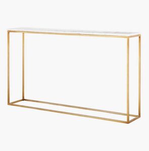 Marble top console table - Whilte natural marble - NIPL10601