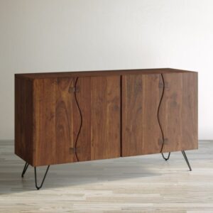 Live edge door sideboard Brown - Size 135X45X80 cms - NIPL10134